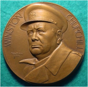 Description: Pierre Turin Winston Churchill medal