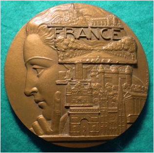 Description: Pierre Turin France Touristique medal