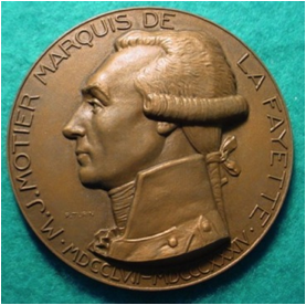 Description: Pierre Turin Marquis de Lafayette medal