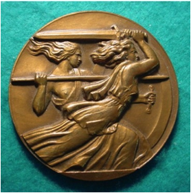 Description: Pierre Turin Magenta Solferino Centennial medal